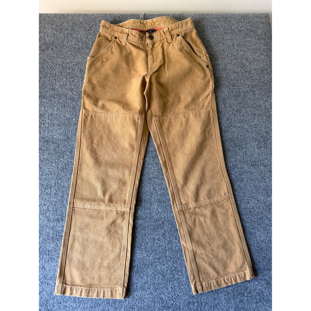 Patagonia women's iron forge hemp canvas double knee pants size 4 brown color.